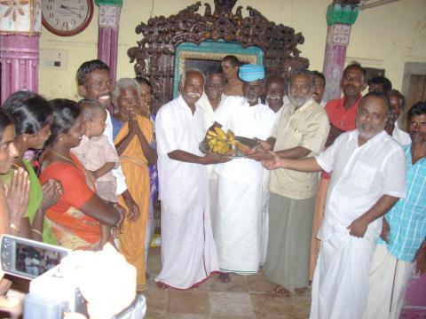 After the struggle by the CPI(M) and TNUEF, Dalits entering the Muthalamman temple that was "out of bound" for them for many years